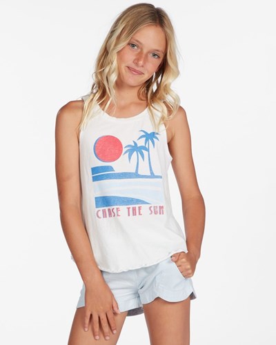 Billabong Chase The Sun Tank Top Salt Crystal | WIHYTG571