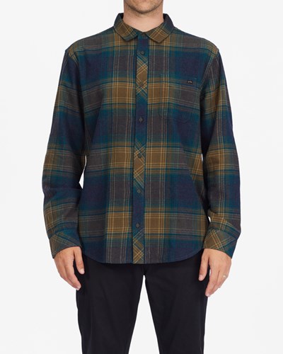 Billabong Coastline Flannel Shirt Real Teal | ESDXLO502