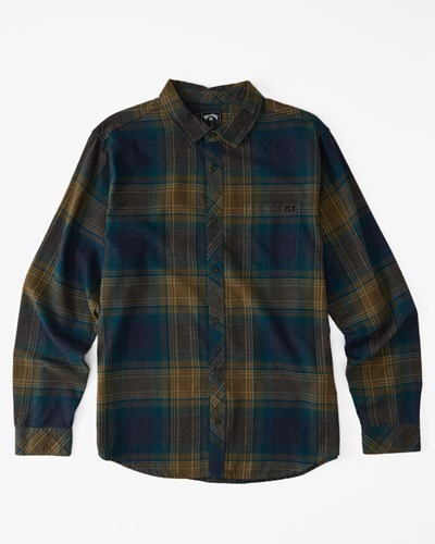 Billabong Coastline Flannel Shirt Real Teal | GVWOAY896