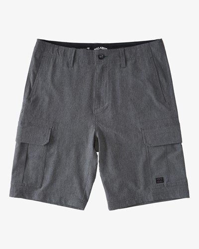 Billabong Combat BBO Submersible Walkshorts 21" Charcoal Heather | RVUCZD407