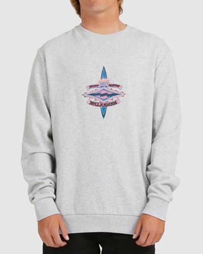 Billabong Core Diamond Crewneck Sweatshirt Gris Claro | STLWED207