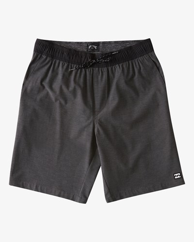 Billabong Crossfire Elastic Cintura Submersible Shorts 18" Asphalt | IBPFLG326