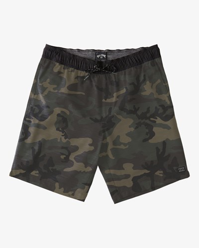 Billabong Crossfire Elastic Cintura Submersible Shorts 18" Camuflaje | NRXMPE640