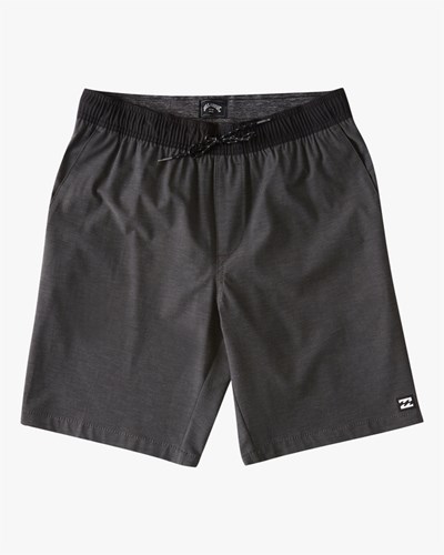 Billabong Crossfire Elastic Submersible Shorts 18" Asphalt | YQILZB758