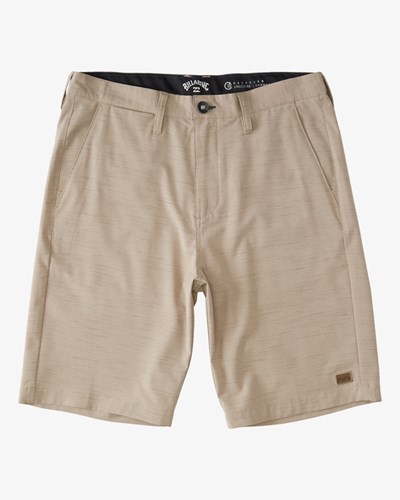 Billabong Crossfire Slub Submersible Shorts 21" Kaki Claro | BPMJKG926