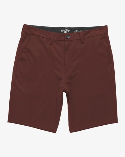 Billabong Crossfire Solid Submersible Shorts 20" Oxblood | NUYCXO498