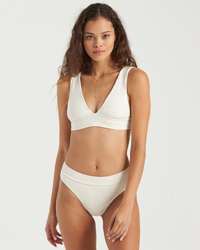 Billabong Crystal Tides Plunge Bikini Top Salt Crystal | XTVRNM706