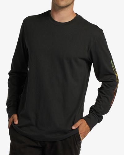 Billabong D Bah Wave Long Sleeve T-Shirt Negras | DUSROF746