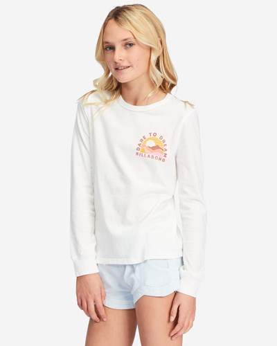 Billabong Dare To Dream Long Sleeve Estampadas Boyfriend T-Shirt Salt Crystal | PSXIBY718