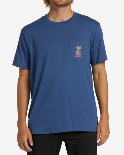 Billabong Daylight Pocket T-Shirt Azules | FOXGBL137