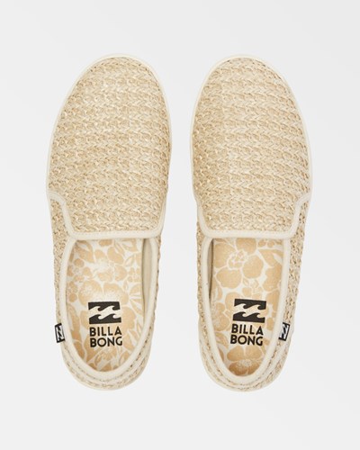 Billabong Del Sol Slip-On Shoes Oatmeal | RNCDHB243