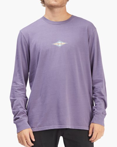 Billabong Diamond Wave Washed Long Sleeve T-Shirt Moradas | JMVOPN704