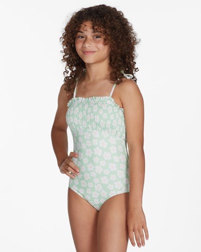 Billabong Ditsy Love One-Piece Swimsuit Honey Dew | ZFJLEW527