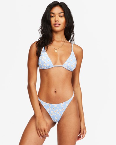 Billabong Dont Be Blue Chanclas Altas Triangle Bikini Top Azules | QIRNEW876