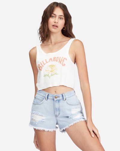 Billabong Drift Away Frayed Denim Shorts Washed Denim 1 | BPRJVC140