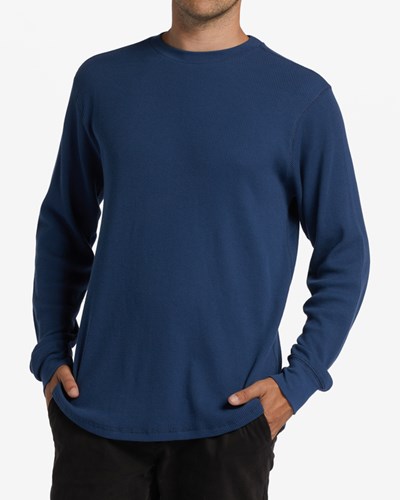 Billabong Essential Long Sleeve Thermal Azules Oscuro | IRWFJK124