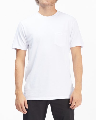 Billabong Essential Pocket T-Shirt Blancas | TDZQFB960