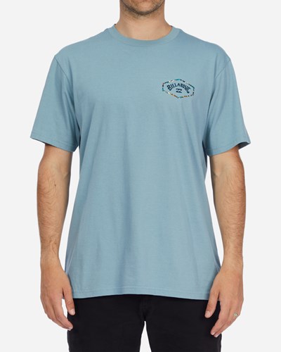 Billabong Exit Arch Corta Sleeve T-Shirt Azules | AEOYFW390