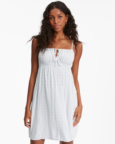 Billabong Feelin Blue Mini Slip Vestido Rain Drop | CBIXUR987