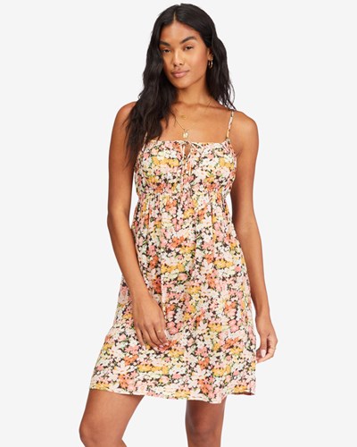 Billabong Feelin Blue Mini Slip Vestido Multi | RYTJNA231