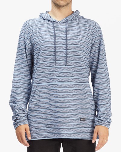 Billabong Flecker Lite Pullover Hoodie Denim | OYFPRS631