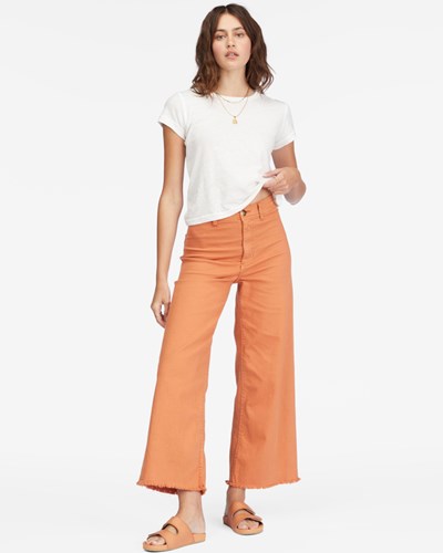 Billabong Free Fall High-Cintura Pants Desert Clay | DPVGCK012