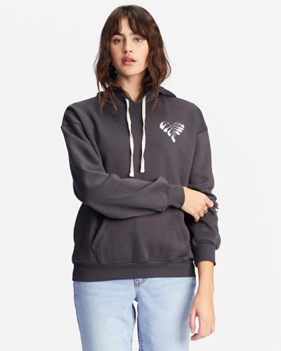 Billabong Give Love Estampadas Hoodie Negras | BGZWQJ419