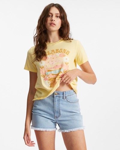 Billabong Go Your Own Way Rockers T-Shirt Pineapple | HETILB452