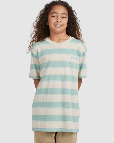 Billabong Hector Stripe Corta Sleeve T-Shirt Chino | WUEOGV672