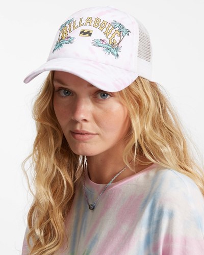 Billabong Heritage Mashup Trucker Hat Blush Crush | ZLHUBF508