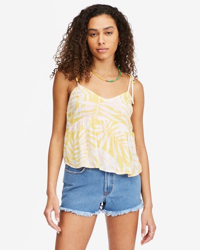 Billabong Hey There Cropped Cami Top Sunburst | EAIJQV891