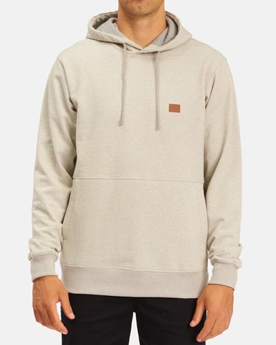 Billabong Hudson Pullover Hoodie Fog | ZLXUJF069