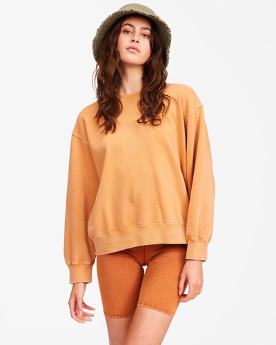 Billabong Ideal Crewneck Sweatshirt Toffee | VDEGRF248