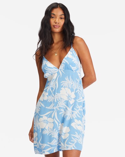 Billabong Just Add Sun Mini Slip Vestido Azules | BSLPIV061