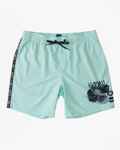 Billabong Kamea Hawaii Layback Boardshorts 16" Verde Menta | WXBRKM827