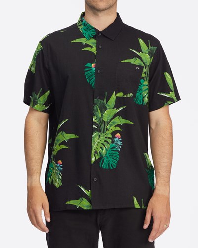 Billabong Kamea Jungle Corta Sleeve Shirt Negras | GVKZCE704