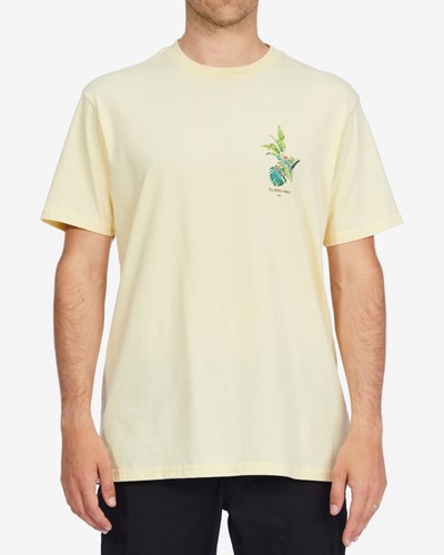 Billabong Kamea Jungle Corta Sleeve T-Shirt Amarillo | GEJCDR451