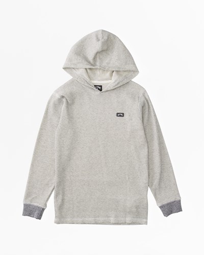 Billabong Keystone Pullover Thermal Hoodie Oatmeal Heather | CDIGJQ093