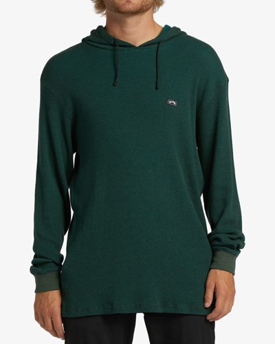 Billabong Keystone Pullover Thermal Hoodie Pacific | UGHZYV946