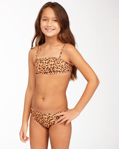 Billabong Lil Bit Wild Tiras Tank Bikini Set Coconut | LCEOJS743