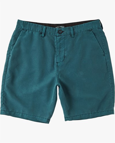 Billabong New Order Overdye Submersible Corta 19" Verde Menta | RNBLKZ897