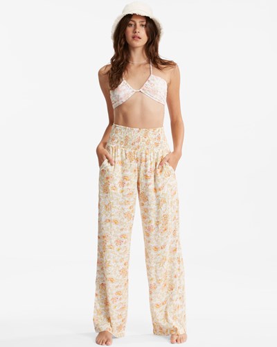 Billabong New Waves 2 Anchos-Leg Pants White/Multi | YBPSOM720