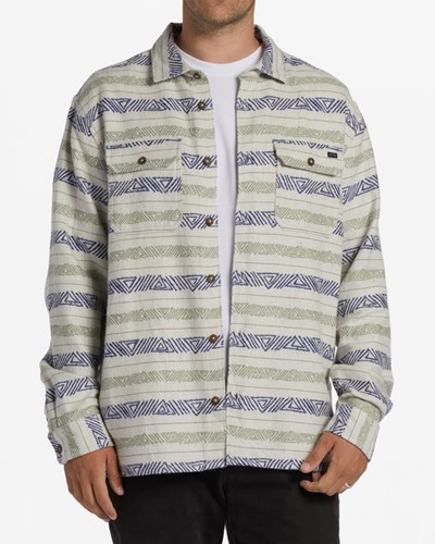 Billabong Offshore Jacquard Flannel Shirt Desert | GDALHJ987