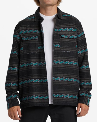 Billabong Offshore Jacquard Flannel Shirt Phantom | LTZVSE418