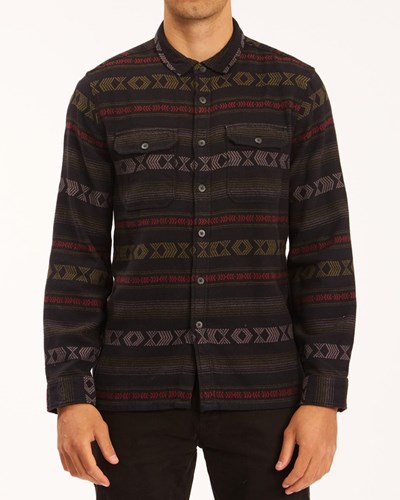 Billabong Offshore Jacquard Flannel Shirt Negras | YDZBWK270