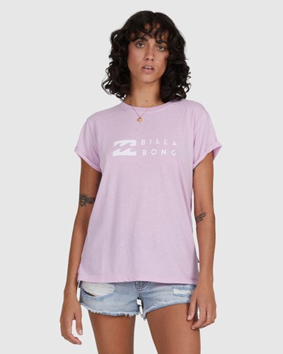 Billabong One Wave Burnout T-Shirt Orchid | TJRSUV785