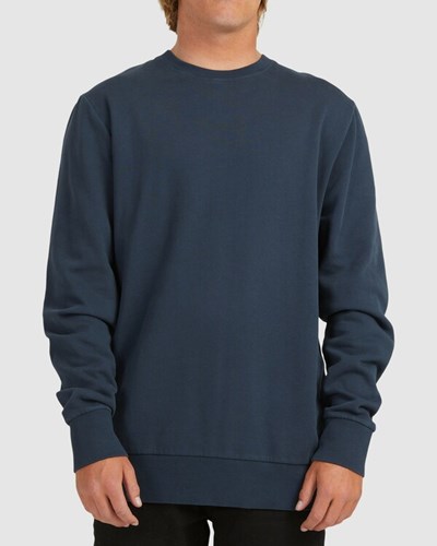 Billabong Overdyed Crewneck Sweatshirt Azul Marino | WYVJXF159