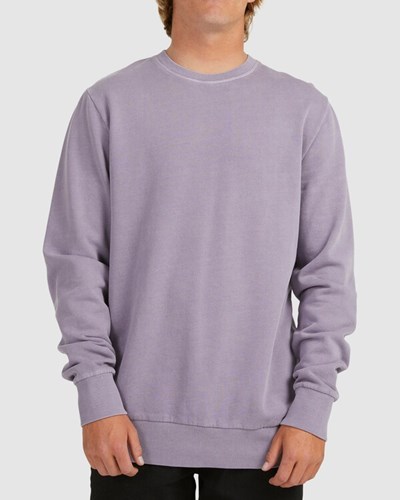 Billabong Overdyed Crewneck Sweatshirt Moradas | FWUESV479