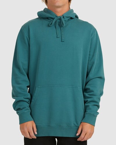 Billabong Overdyed Pop Pullover Hoodie Verde Menta | HQPUZN752