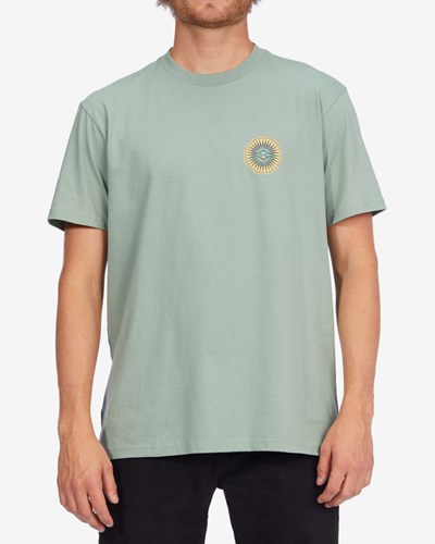 Billabong Patterns Corta Sleeve T-Shirt Sage | HIJZXC054